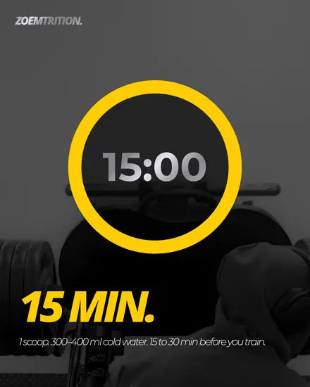 LA BOMBA post: a 15-minute timer over a gym photo